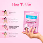 Buy Everyuth Naturals Anti Pollution Pink Clay & Charcoal Sheet Mask (Pack of 3) - Purplle