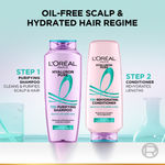 Buy L’Oreal Paris Hyaluron Pure 72H purifying shampoo for fresh scalp & hydrated hair, (340 ml) + Conditioner for smooth tangle-free hair, (175 ml) - Purplle