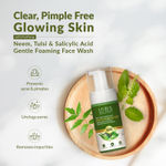 Buy Lotus Botanicals Neem, Tulsi & Salicylic Acid Gentle Foaming Face Wash | Purifies Skin | Clears Acne and Pimples |Tightens Pores | Refreshed and Toned Skin | 120 ml - Purplle
