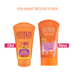 Buy Lotus Herbals Safe Sun KidsA Sunscreen CreamA - Sensitive Skin Formula | SPF 25 | Non Greasy | Sweat & Waterproof | 50 gm - Purplle