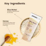 Buy Spring H2O Rice Water Face Wash Minimizes Pores And Skin Brightening 100 ml - Purplle
