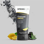 Buy Spring H2O Charcoal Face Wash With Activated Charcoal And Lemon Extract 100 ml - Purplle