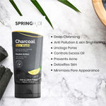 Buy Spring H2O Charcoal Face Wash With Activated Charcoal And Lemon Extract 100 ml - Purplle