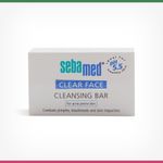 Buy Sebamed Clear Face Cleansing Bar 100gm| PH 5.5| Reduces pimples & blackheads| Vitamin E - Purplle