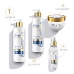 Buy Dove Beautiful Curls Sulphate Free Hydrating Shampoo, No Parabens & Dyes, Made for Curly Hair, With Tri-Moisture Essence for smooth, shiny, bouncy curls (380 ml) - Purplle