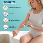 Buy Mildcares Glossy Body Razor For Women | Painless & Easy Hair Removal | No Cut & Irritation | For Legs, Bikini & Underarms | Anti Slip Grips | Safe, Comfortable & Travel Essentials (80 gm) - Purplle