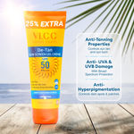 Buy VLCC De Tan SPF 50 PA+++ Sun Screen Gel Creme(100 gm+25%extra)-125 gm - Purplle