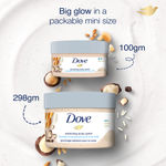 Buy Dove Exfoliating Body Polish, Body Scrub, Deeply Nourishing Crushed Macadamia and Rice Milk, Moisturises & Brightens Skin, Sulphate Free (100 gm) - Purplle