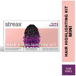 Buy Streax Mini Hair Colour Highlight Kit, PLUM PURPLE, DIY Application, 55 gm - Purplle