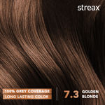 Buy Streax Creme Permanent Hair Colour - 7.3 Golden Blonde Hair Color- 45 gm (Pack of 5) - Purplle