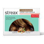 Buy Streax Creme Permanent Hair Colour - 7.3 Golden Blonde Hair Color- 45 gm (Pack of 5) - Purplle