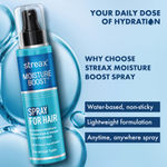 Buy Streax Moisture Boost Spray Hair Serum, 50 ml for Women & Men II Hydrating, Frizz Free ,Smooth & Silky finish II With Fision AquaShield - Purplle