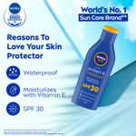 Buy Nivea Sun Moisturising Lotion SPF-30 (125 ml) - Purplle