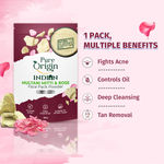 Buy Pure Origin Multani Mitti & Rose Face Pack Powder | Fights Acne | Controls Oil | Cleanses Deeply | Removes Tan | All Skin Types | 200 gm - Purplle