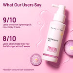 Buy Good Vibes Onion Hair Fall Control Serum with 5X Actives | Onion, 0.5% Redensyl, Biotin, Fenugreek & Green Tea| Lightweight & Non-Sticky | Strengthens Roots | Promotes Hair Growth | Visible Growth in 3 Months | Best Results with Daily - 50 ml - Purplle