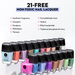 Buy SUGAR Cosmetics Tip Tac Toe Nail Lacquer Classic | Long-lasting, 100% Chip-resistant & Glossy Finish | 9 ml - 04 Purple Passion - Purplle