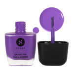 Buy SUGAR Cosmetics Tip Tac Toe Nail Lacquer Classic | Long-lasting, 100% Chip-resistant & Glossy Finish | 9 ml - 04 Purple Passion - Purplle