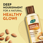Buy Joy Honey & Almonds Body Oil for Women & Men | Nourishing Body Oil with Vitamin E & Sunscreen for All Skin Types | Daily Use Body Massage Oil After Bath for Moisturizing Dry Skin | Pack of 2 (200ml x 2) - Purplle