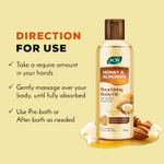 Buy Joy Honey & Almonds Body Oil for Women & Men | Nourishing Body Oil with Vitamin E & Sunscreen for All Skin Types | Daily Use Body Massage Oil After Bath for Moisturizing Dry Skin | Pack of 2 (200ml x 2) - Purplle