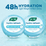 Buy Joy Hydra Refresh Ultra Light Gel, Zero-Oil Moisturiser 150 ml x 2 - Non Sticky & Lightweight Face Cream for Oily Skin for 48hr Moisturization ( Pack of 2 ) - Purplle