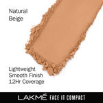 Buy Lakme Forever Matte Compact, Smooth Finish, Lasts for 12 Hrs, Even Toned Look, Natural Beige, 9 gm - Purplle