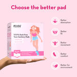 Buy Plush Ultra-Thin Teen Sanitary Pads for Teenage Girls, 12 Pads | Elevated Core™ Technology | Anti-Fold Leak Protection | 240mm Long | 100% Rash-Free | Pure U.S. Cotton Pads | Ideal for All Flow Types - Purplle