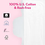 Buy Plush Ultra-Thin Teen Sanitary Pads for Teenage Girls, 12 Pads | Elevated Core™ Technology | Anti-Fold Leak Protection | 240mm Long | 100% Rash-Free | Pure U.S. Cotton Pads | Ideal for All Flow Types - Purplle