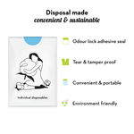 Buy Plush Biodegradable Disposable Bags, Pack of 50 | Discreet Seal for Sanitary Pads & Intimate Products Disposal | Odour Lock Technology | Tear & Tamper Proof | Convenient, Portable, & Hassle-Free - Purplle