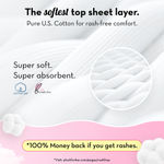 Buy PLUSH Ultra-Thin Extra Large Sanitary Pads for Women, 15 Pcs | For Light-Medium Flow | 2 Panty Liners | 100% Rash-Free | Pure U.S. Cotton Sanitary Napkins - Purplle