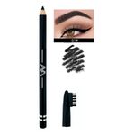 Buy AYA Waterproof Eyebrow Pencil With Brush (Black And Dark Brown) - 2.8 gm - Purplle