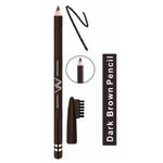 Buy AYA Waterproof Eyebrow Pencil With Brush (Black And Dark Brown) - 2.8 gm - Purplle
