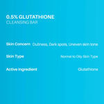 Buy DERMDOC 0.5% Glutathione Cleansing Soap Bar (75 gm) Pack of 5| Soap Free Formula | Sensitive Skin Friendly | Skin Brightening | Gentle & Non-Drying - Purplle