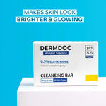 Buy DERMDOC 0.5% Glutathione Cleansing Soap Bar (75 gm) Pack of 5| Soap Free Formula | Sensitive Skin Friendly | Skin Brightening | Gentle & Non-Drying - Purplle