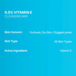 Buy DERMDOC 0.5% Vitamin E Cleansing Bar (75 gm) Pack of 5 | Soap Free & Alkali Free | Mild & Gentle Cleansing | Moisturising | pH 5.5 - Purplle