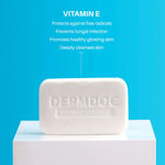 Buy DERMDOC 0.5% Vitamin E Cleansing Bar (75 gm) Pack of 5 | Soap Free & Alkali Free | Mild & Gentle Cleansing | Moisturising | pH 5.5 - Purplle