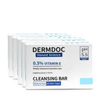 Buy DERMDOC 0.5% Vitamin E Cleansing Bar (75 gm) Pack of 5 | Soap Free & Alkali Free | Mild & Gentle Cleansing | Moisturising | pH 5.5 - Purplle