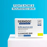 Buy DERMDOC 0.5% Salicylic Acid Cleansing Bar (75 gm) Pack of 5 | Oil Control | Controls Body Acne & Pimples | Gentle Formula - Purplle