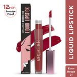 Buy ORGATRE Moodbliss Liquid Lipstick | Long-Lasting, Transfer-Resistant & Hydrating Formula | Vibrant Gloss Finish with Intense Pigmentation | 12-Hour Smudge-Proof | Lightweight & Non-Drying | 4.5 ml, Ebon Rouge - Purplle
