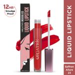 Buy ORGATRE Moodbliss Liquid Lipstick | Long-Lasting, Transfer-Resistant & Hydrating Formula | Vibrant Gloss Finish with Intense Pigmentation | 12-Hour Smudge-Proof | Lightweight & Non-Drying | 4.5 ml, Saffron Allure - Purplle