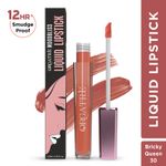 Buy ORGATRE Moodbliss Liquid Lipstick | Long-Lasting, Transfer-Resistant & Hydrating Formula | Vibrant Gloss Finish with Intense Pigmentation | 12-Hour Smudge-Proof | Lightweight & Non-Drying | 4.5 ml, Bricky Queen - Purplle