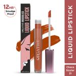 Buy ORGATRE Moodbliss Liquid Lipstick | Long-Lasting, Transfer-Resistant & Hydrating Formula | Vibrant Gloss Finish with Intense Pigmentation | 12-Hour Smudge-Proof | Lightweight & Non-Drying | 4.5 ml, Choco Sizzler - Purplle