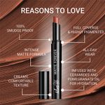 Buy Iba Matte Forever Non-Transfer Lipstick for Women - 02 Cappuccino | Matte Finish | Highly Pigmented, Smudge-proof & Lightweight | Non-Sticky and Non-Drying | Lip Makeup | 2 gm - Purplle