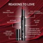 Buy Iba Matte Forever Non-Transfer Lipstick for Women - 07 Maroon Charm | Matte Finish | Highly Pigmented, Smudge-proof & Lightweight | Non-Sticky and Non-Drying | Lip Makeup | 2 gm - Purplle