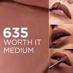 Buy L’Oreal Paris Infallible Matte Resistance Liquid Lipstick - 635 Worth It Medium, 5 gm - Purplle