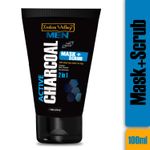 Buy Indus valley Activated Charcoal Mask + Scrub 100 ml - Purplle