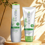 Buy Biolage Professional Fiberstrong Anti-Breakage Shampoo & Conditoner, 95% less breakage & Reduces Hairfall, With Bamboo, Vegan, 200 ml + 98 gm - Purplle