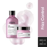 Buy L'Oreal Professionnel Serie Expert Liss Unlimited Shampoo + With Combo of Liss Unlimited Mask|With Pro-Keratin Complex (250 ml +250 gm) - Purplle