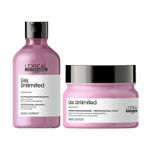 Buy L'Oreal Professionnel Serie Expert Liss Unlimited Shampoo + With Combo of Liss Unlimited Mask|With Pro-Keratin Complex (250 ml +250 gm) - Purplle