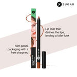 Buy SUGAR Cosmetics Lipping On The Edge Matte Lip Liner | Lasts Upto 10Hrs | Waterproof | 1.2 gm - 02 Wooed By Nude (Peach Nude) - Purplle