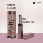 Buy SUGAR Cosmetics Mettle Satin Lipstick | Highly Pigmented & Silky Matte Finish | Creamy Texture | Mango Butter Infused | 2.2 gm - 07 Gabriella (Soft Dusty Nude/Nude Pink) - Purplle